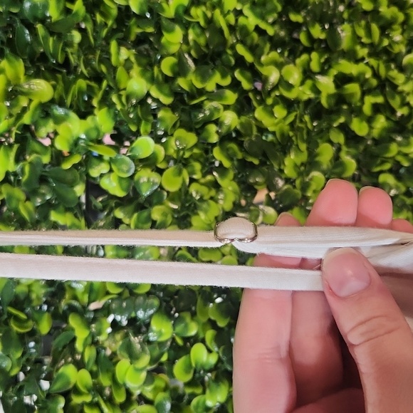 COPY - White Mini Dress with Adjustable Spaghetti Straps by Forever 21 - Size L… - Picture 2 of 8